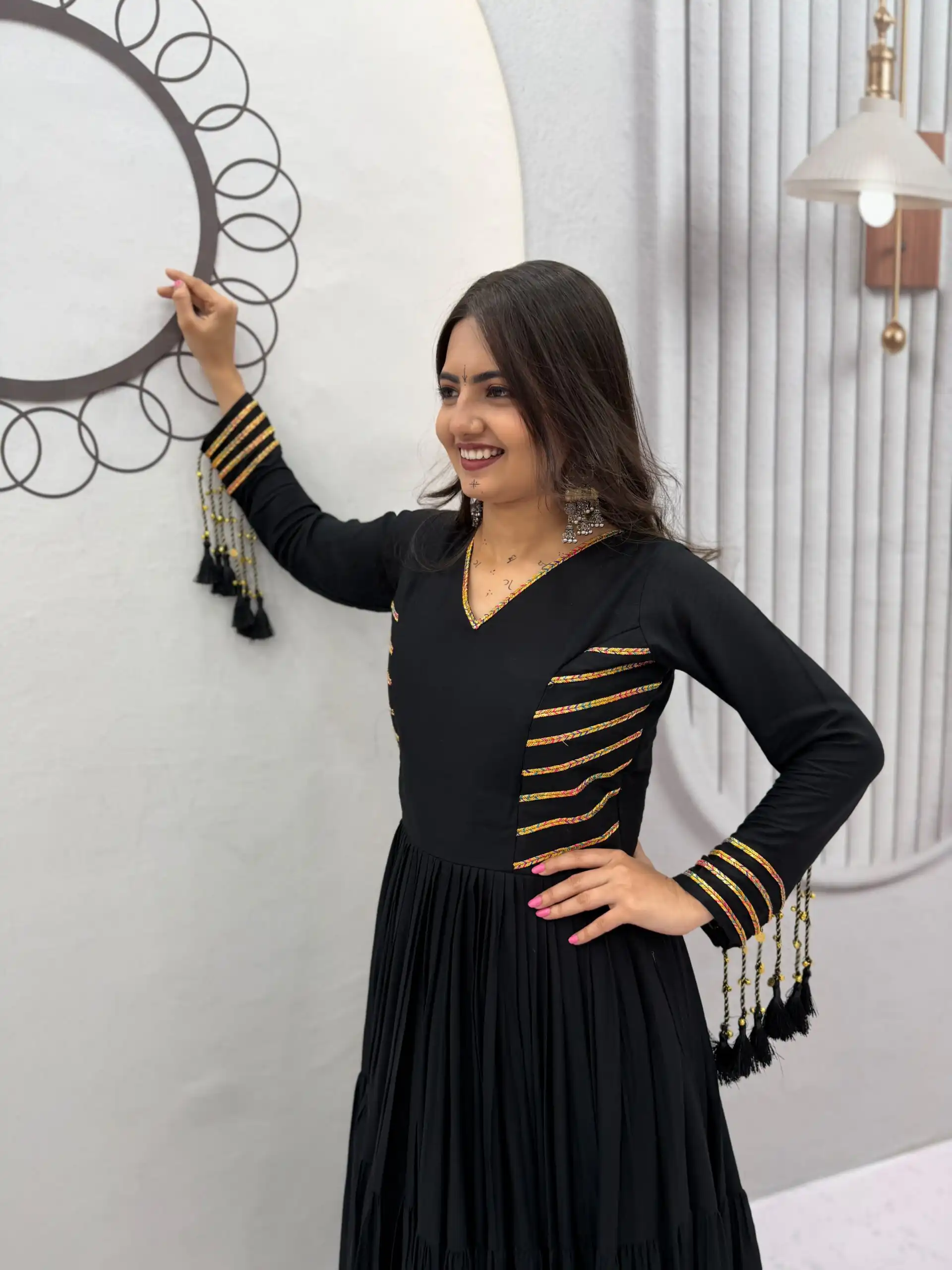 PC 590 Black in Color Pure Cotton ace Work Gown . Wedding, Party, Festive, Events Get it for ₹2449. Delivery 4-6 Working Days. Best Online Shop now. | Gowns, Bollywood Gowns, Creative Gowns, Designer Gowns, Embroidered Gowns, Party Wear Gowns