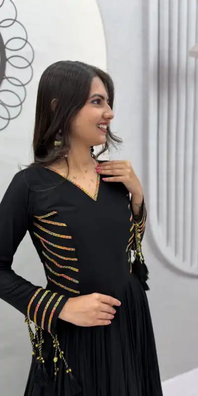 PC 590 Black in Color Pure Cotton ace Work Gown . Wedding, Party, Festive, Events Get it for ₹2449. Delivery 4-6 Working Days. Best Online Shop now. | Gowns, Bollywood Gowns, Creative Gowns, Designer Gowns, Embroidered Gowns, Party Wear Gowns