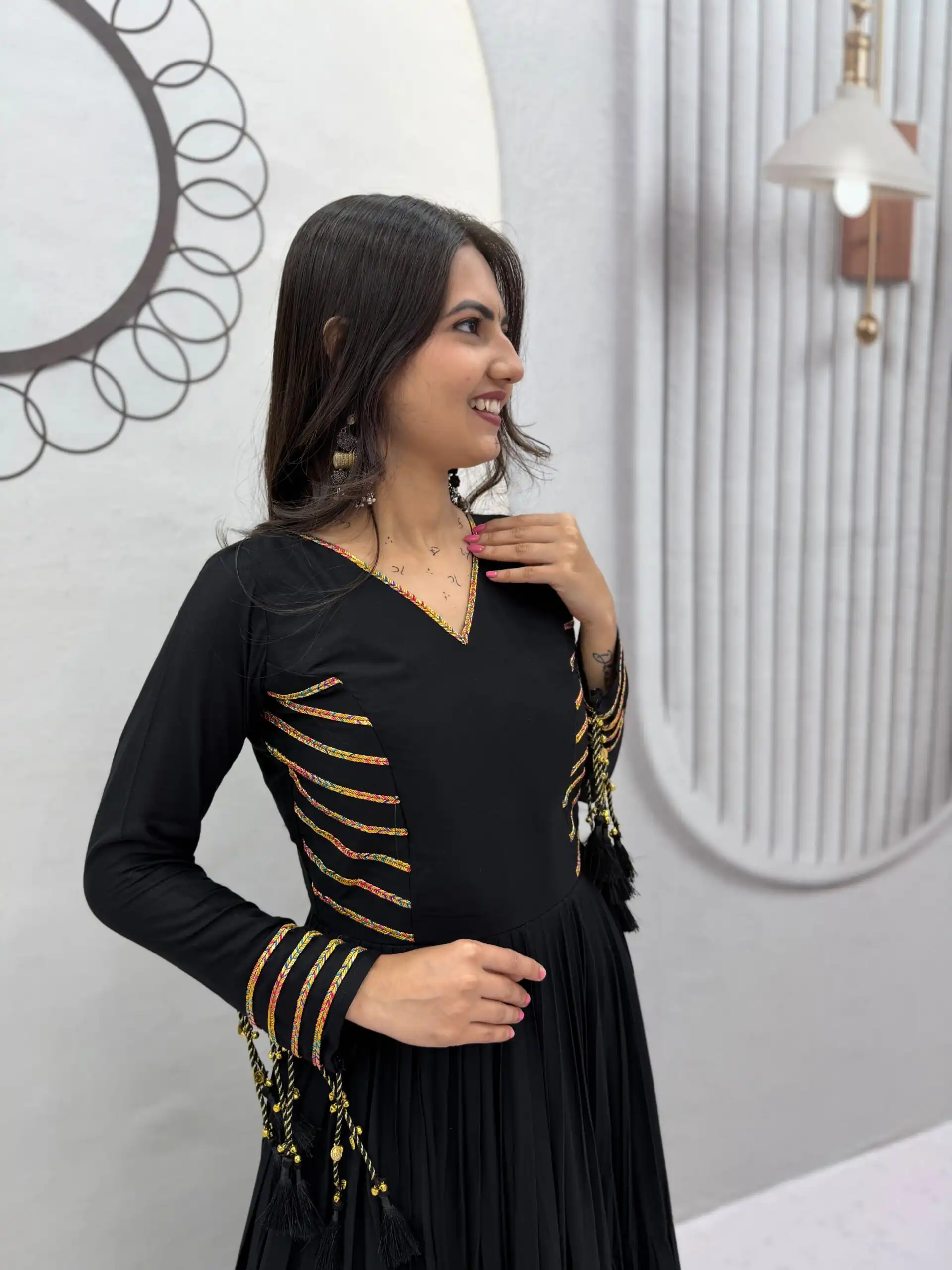 PC 590 Black in Color Pure Cotton ace Work Gown . Wedding, Party, Festive, Events Get it for ₹2449. Delivery 4-6 Working Days. Best Online Shop now. | Gowns, Bollywood Gowns, Creative Gowns, Designer Gowns, Embroidered Gowns, Party Wear Gowns