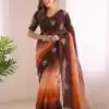 SC 1052 Brown Fendy Silk Saree Perfect for Wedding, Party, Baby Shower, Pongal, Housewarming – . Available at ₹1799 only. Delivery 4-6 Working Days. | Designer Sarees, Modern Digital sarees, Sarees, Bollywood Sarees, Creative Sarees, Embroidered Sarees, Ethnic Saree, Party Wear Sarees