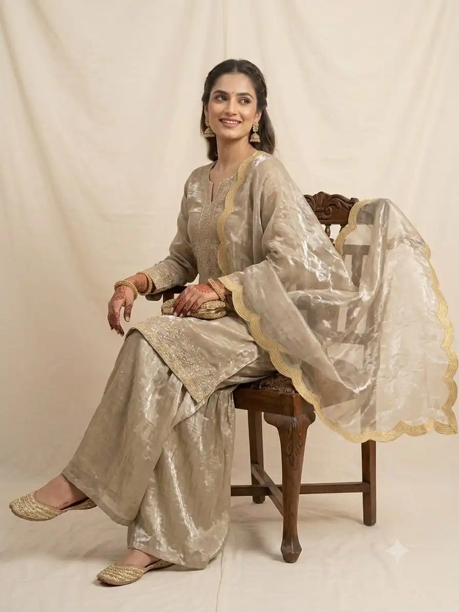 LG 2123 Golden Fendy Salwar Suit with Embroidery Work & Sequins Work. Exclusive Offer ₹2099. Delivery 4-6 Working Days. Shop now. | Jump Suits, Salwar suit, Casual Suits, Creative suits, Designer Suits, Palazzo Suits, Party Wear Suits, Patiala Suits, Straight Suits