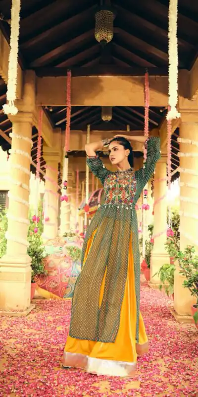 RR 28 Green in Plain Rayon Embroidery Work & Cowrie Work Lehenga Choli . Grab it for ₹2149. Delivery 4-6 Working Days. Shop now. | Lehenga, Bollywood Lehenga, Creative Lehenga, Designer Lehenga, Embroidered Lehenga, Party Wear Lehenga