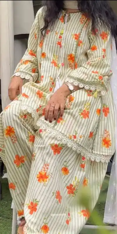 SRK 5362 Off White Natural Crep Lace Work & Digital Print Salwar Suit . Exclusive Offer ₹1899. Delivery 4-6 Working Days. Shop now. | Jump Suits, Salwar suit, Casual Suits, Creative suits, Designer Suits, Palazzo Suits, Party Wear Suits, Patiala Suits, Straight Suits