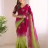 SC 1052 Pink Fendy Silk Saree Perfect for Wedding, Party, Baby Shower, Pongal, Housewarming – . Available at ₹1799 only. Delivery 4-6 Working Days. | Designer Sarees, Modern Digital sarees, Sarees, Bollywood Sarees, Creative Sarees, Embroidered Sarees, Ethnic Saree, Party Wear Sarees