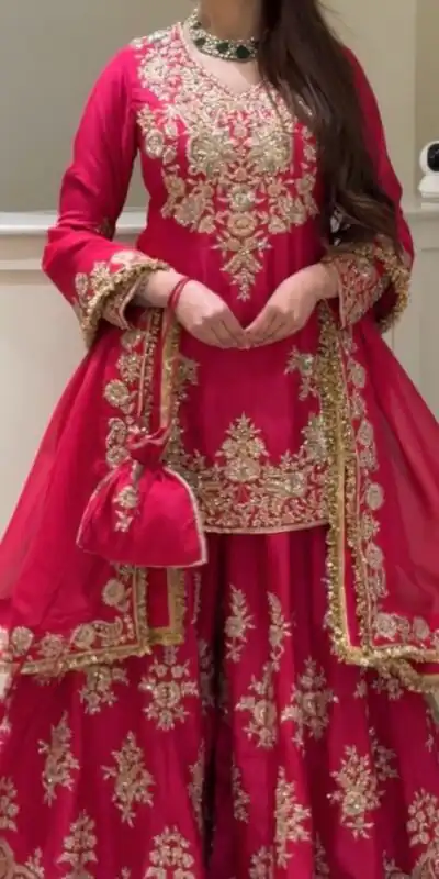 MT 1079 Pink Natural Silk Salwar Suit with Sequins Work & Embroidery Work. Special Price ₹2449. Delivery 4-6 Working Days. Shop now. | Jump Suits, Salwar suit, Casual Suits, Creative suits, Designer Suits, Palazzo Suits, Party Wear Suits, Patiala Suits, Straight Suits