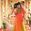 RR 28 Red in Plain Rayon Embroidery Work & Cowrie Work Lehenga Choli . Grab it for ₹2149. Delivery 4-6 Working Days. Shop now. | Lehenga, Bollywood Lehenga, Creative Lehenga, Designer Lehenga, Embroidered Lehenga, Party Wear Lehenga