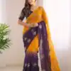 SC 1052 Yellow Fendy Silk Saree Perfect for Wedding, Party, Baby Shower, Pongal, Housewarming – . Available at ₹1799 only. Delivery 4-6 Working Days. | Designer Sarees, Modern Digital sarees, Sarees, Bollywood Sarees, Creative Sarees, Embroidered Sarees, Ethnic Saree, Party Wear Sarees