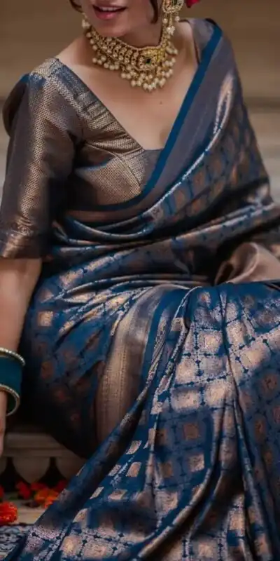 KPR 237 Blue Soft Lichi Silk Cloth Saree Perfect for Wedding, Party, Family Gatherings, Sangeet, Ethnic Day – . Festive Deal ₹1299. Delivery 4-6 Workin | Designer Sarees, Modern Digital sarees, Sarees, Bollywood Sarees, Creative Sarees, Embroidered Sarees, Ethnic Saree, Party Wear Sarees