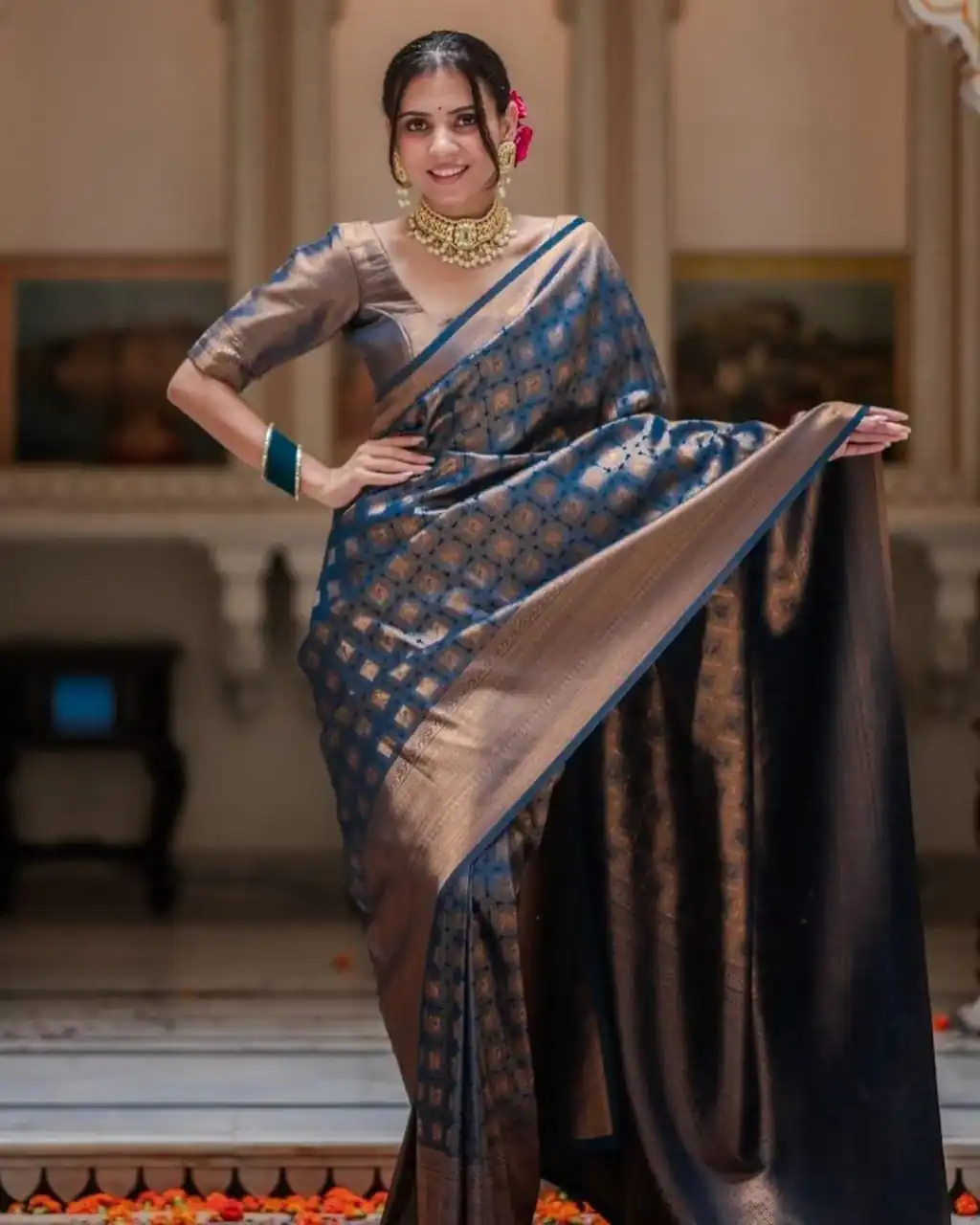 KPR 237 Blue Soft Lichi Silk Cloth Saree Perfect for Wedding, Party, Family Gatherings, Sangeet, Ethnic Day – . Festive Deal ₹1299. Delivery 4-6 Workin | Designer Sarees, Modern Digital sarees, Sarees, Bollywood Sarees, Creative Sarees, Embroidered Sarees, Ethnic Saree, Party Wear Sarees