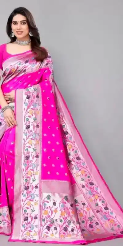 KPR 295 Pink Soft Lichi Silk Cloth Saree Perfect for Wedding, Party, Family Gatherings, Sangeet, Ethnic Day – . Festive Deal ₹1449. Delivery 4-6 Workin | Designer Sarees, Modern Digital sarees, Sarees, Bollywood Sarees, Creative Sarees, Embroidered Sarees, Ethnic Saree, Party Wear Sarees