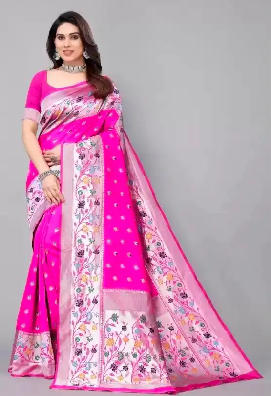 KPR 295 Pink Soft Lichi Silk Cloth Saree Perfect for Wedding, Party, Family Gatherings, Sangeet, Ethnic Day – . Festive Deal ₹1449. Delivery 4-6 Workin | Designer Sarees, Modern Digital sarees, Sarees, Bollywood Sarees, Creative Sarees, Embroidered Sarees, Ethnic Saree, Party Wear Sarees