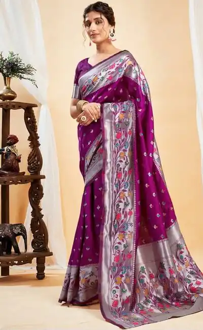 KPR 295 Wine Soft Lichi Silk Cloth Saree Perfect for Wedding, Party, Family Gatherings, Sangeet, Ethnic Day – . Festive Deal ₹1449. Delivery 4-6 Workin | Designer Sarees, Modern Digital sarees, Sarees, Bollywood Sarees, Creative Sarees, Embroidered Sarees, Ethnic Saree, Party Wear Sarees