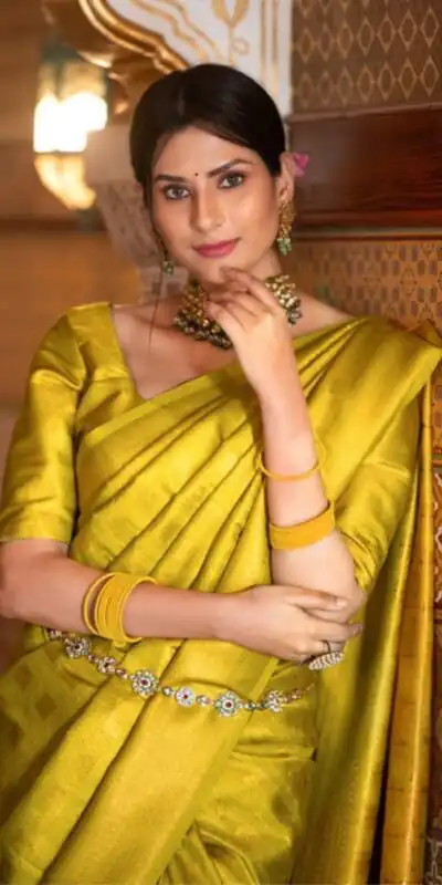 KPR 237 Yellow Soft Lichi Silk Cloth Saree Perfect for Wedding, Party, Family Gatherings, Sangeet, Ethnic Day – . Festive Deal ₹1299. Delivery 4-6 Workin | Designer Sarees, Modern Digital sarees, Sarees, Bollywood Sarees, Creative Sarees, Embroidered Sarees, Ethnic Saree, Party Wear Sarees