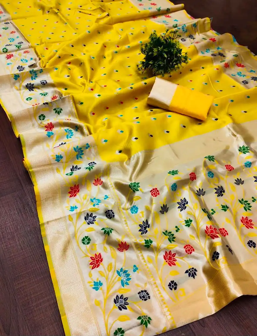 KPR 295 Yellow Soft Lichi Silk Cloth Saree Perfect for Wedding, Party, Family Gatherings, Sangeet, Ethnic Day – . Festive Deal ₹1449. Delivery 4-6 Workin | Designer Sarees, Modern Digital sarees, Sarees, Bollywood Sarees, Creative Sarees, Embroidered Sarees, Ethnic Saree, Party Wear Sarees