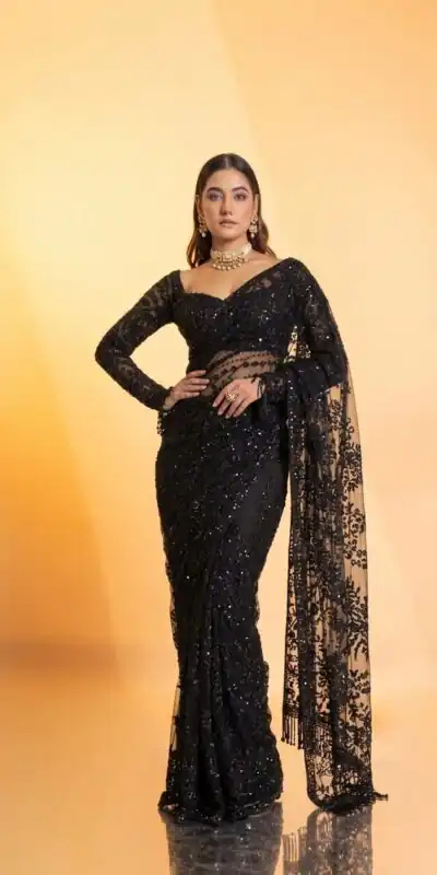 DF 3462 Black Color Butterfly Net Heavy 5mm Sequins Embroidery work Saree Casual, Wedding, Festive, Events . Expected Delivery  4-6 Working Days @1999/- only                                                                                | Designer Sarees, Modern Digital sarees, Sarees, Bollywood Sarees, Creative Sarees, Embroidered Sarees, Ethnic Saree, Party Wear Sarees