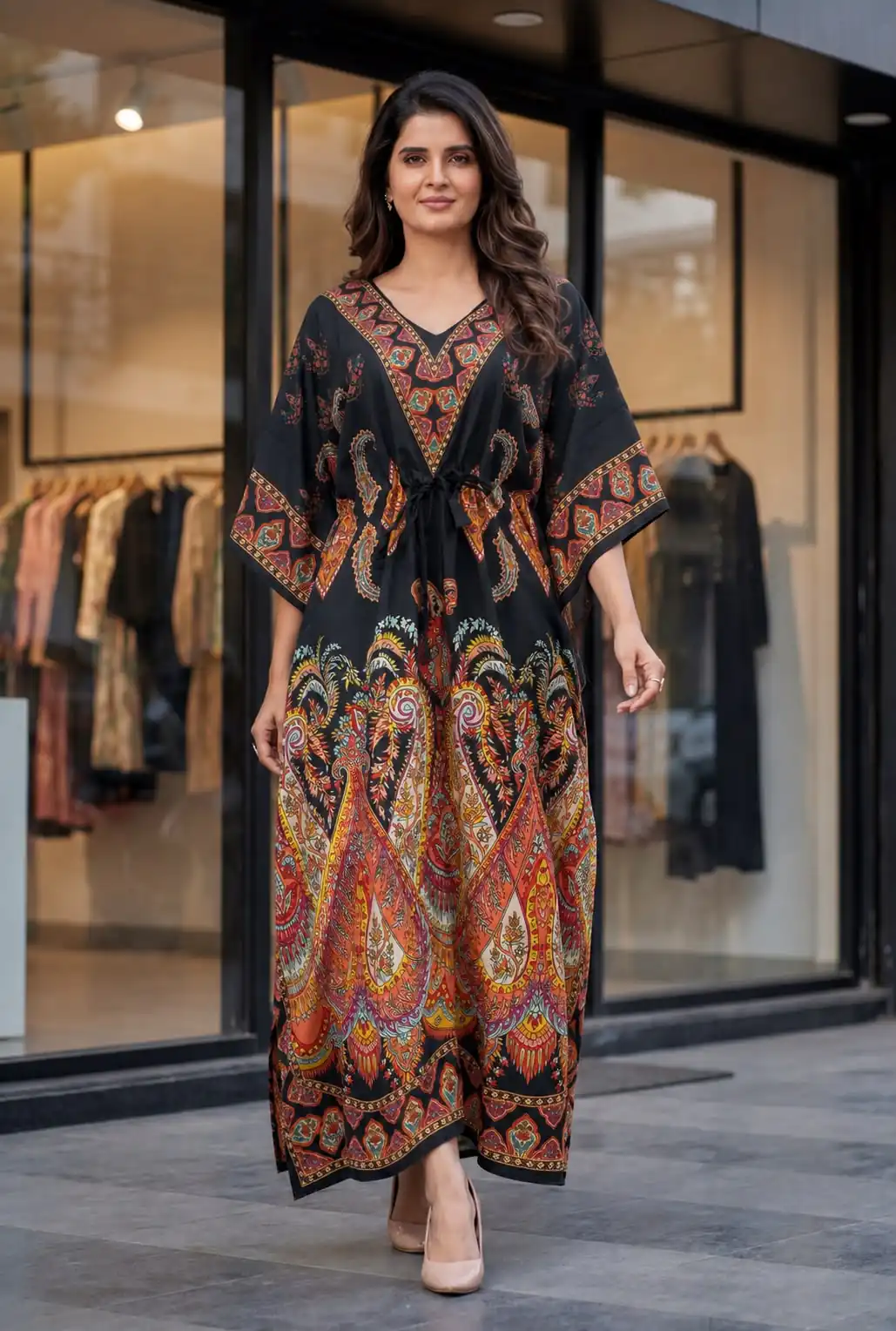 INLI Kaftan vol 7.0 Trendy Black Red French Crape Prints Kaftan Kurti . Get it for ₹1399. Delivery 4-6 Working Days. Shop now. | Kurti, Bollywood Kurti, Creative Kurtis, Designer Kurti, Party Wear Kurti, Selfie Kurti