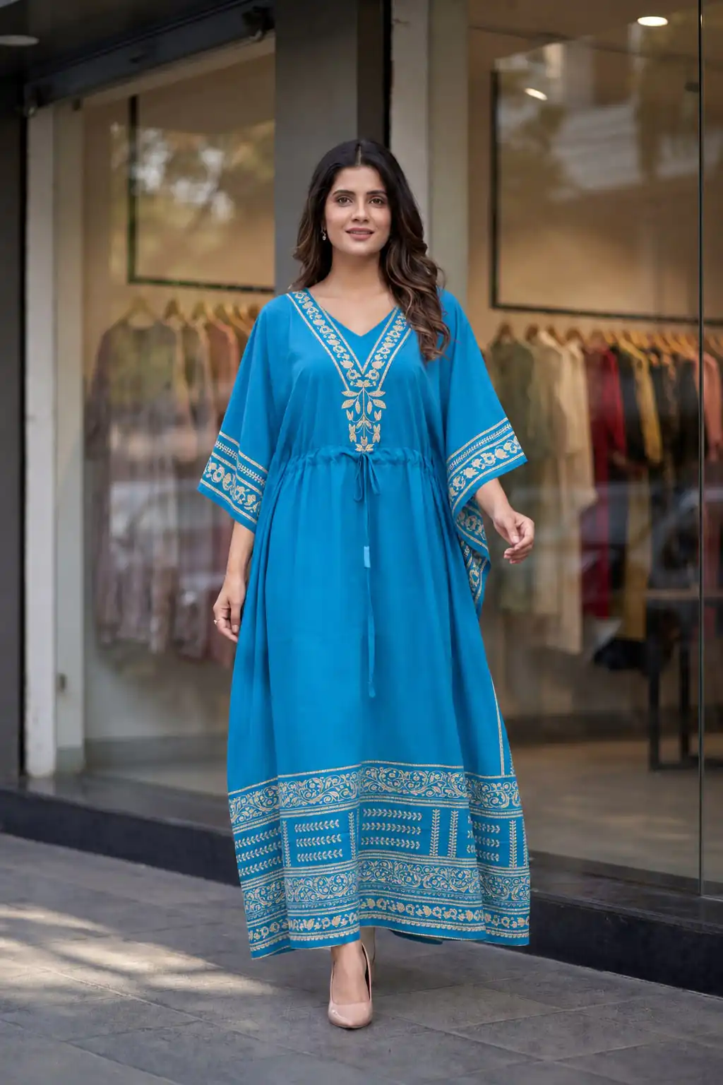 INLI Kaftan vol 7.0 Trendy Blue French Crape Prints Kaftan Kurti . Get it for ₹1399. Delivery 4-6 Working Days. Shop now. | Kurti, Bollywood Kurti, Creative Kurtis, Designer Kurti, Party Wear Kurti, Selfie Kurti