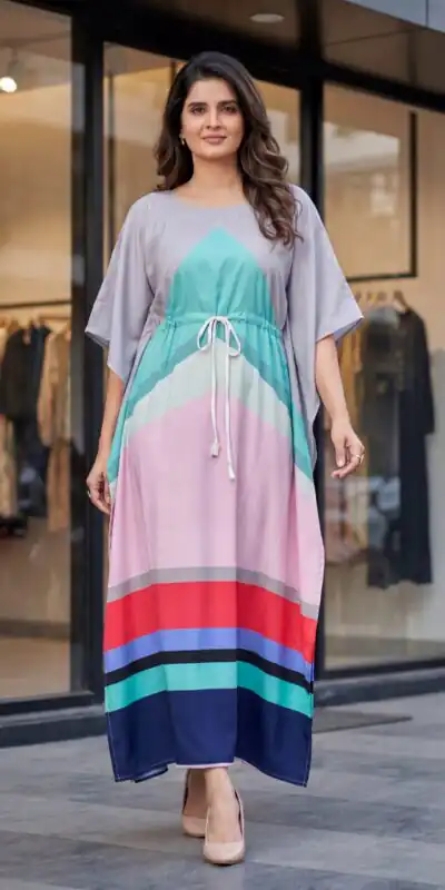 INLI Kaftan vol 7.0 Trendy Grey French Crape Prints Kaftan Kurti . Get it for ₹1399. Delivery 4-6 Working Days. Shop now. | Kurti, Bollywood Kurti, Creative Kurtis, Designer Kurti, Party Wear Kurti, Selfie Kurti