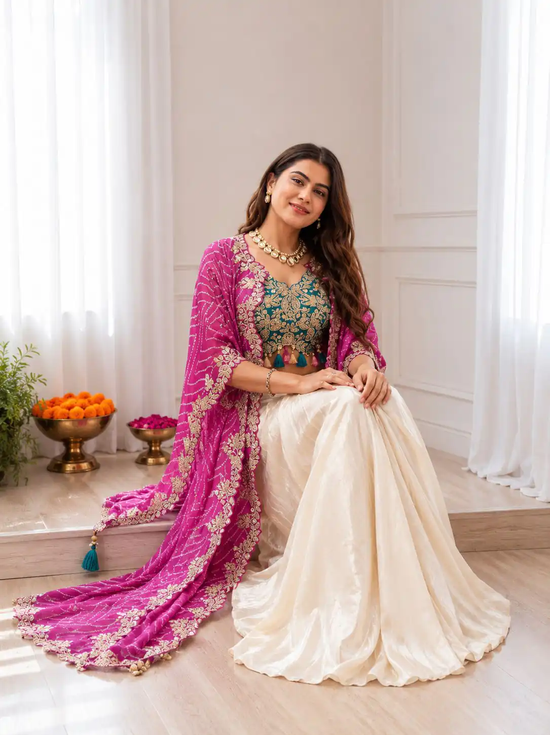 BB 48 Pink Crepe Silk Dhoti Suit Perfect for Wedding, Party, Festival Celebrations, Holi, Pooja – . Introductory Price ₹2099. Delivery 4-6 Working | Jump Suits, Salwar suit, Casual Suits, Creative suits, Designer Suits, Palazzo Suits, Party Wear Suits, Patiala Suits, Straight Suits