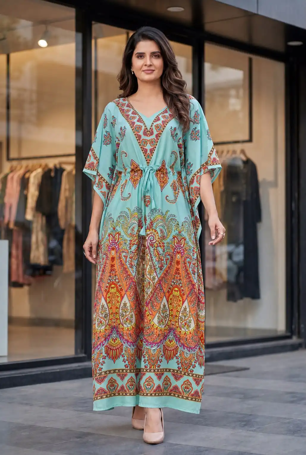 INLI Kaftan vol 7.0 Trendy Sea Green French Crape Prints Kaftan Kurti . Get it for ₹1399. Delivery 4-6 Working Days. Shop now. | Kurti, Bollywood Kurti, Creative Kurtis, Designer Kurti, Party Wear Kurti, Selfie Kurti