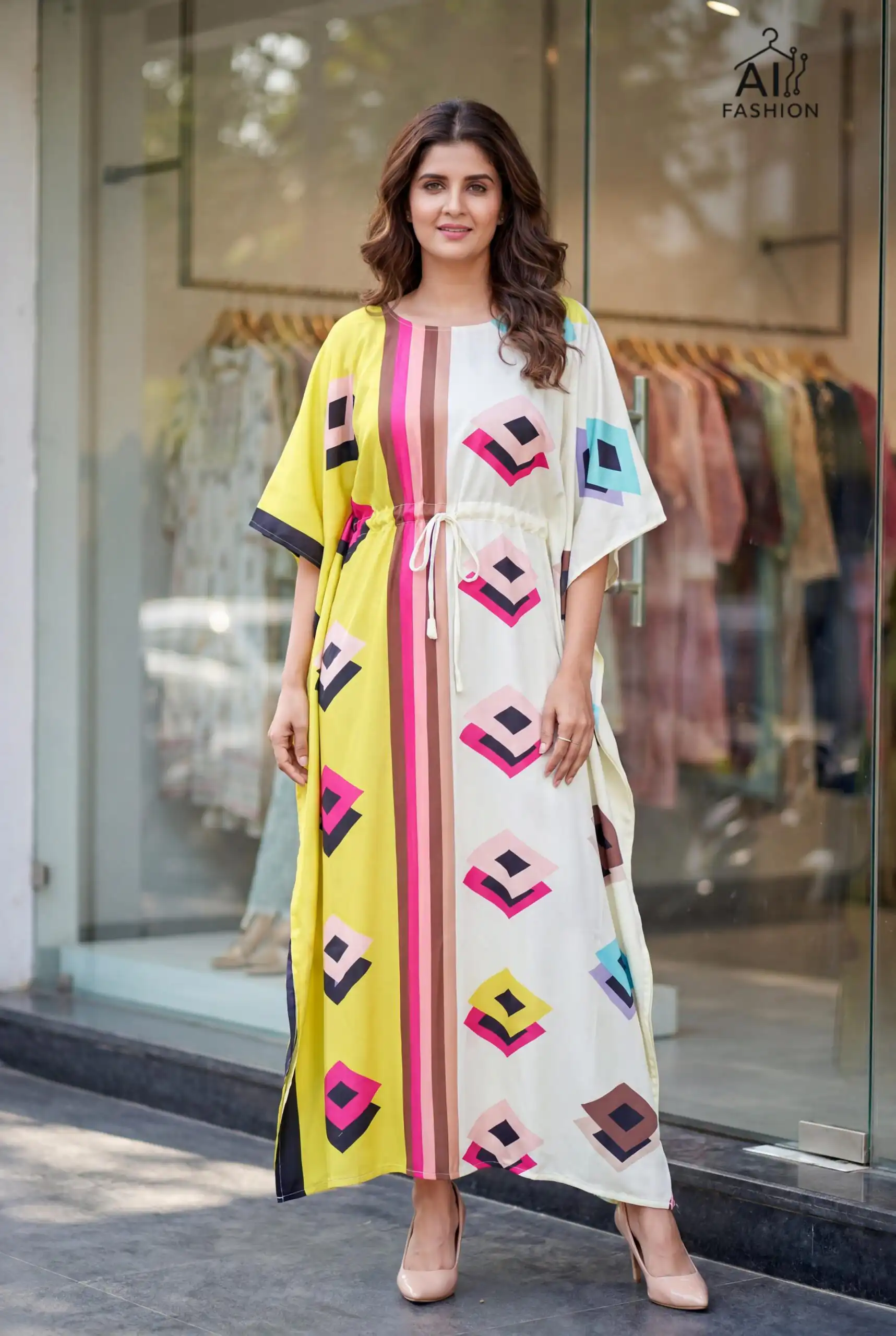 INLI Kaftan vol 7.0 Trendy Yellow French Crape Prints Kaftan Kurti . Get it for ₹1399. Delivery 4-6 Working Days. Shop now. | Kurti, Bollywood Kurti, Creative Kurtis, Designer Kurti, Party Wear Kurti, Selfie Kurti