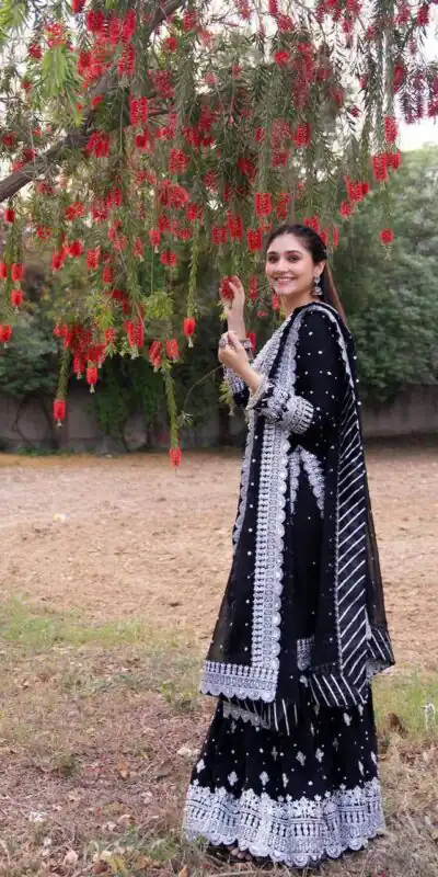 ZB 5064 Black Faux Georgette Salwar Suit with Embroidery Work. Available at ₹2049 only. Delivery 4-6 Working Days. Shop now. | Jump Suits, Salwar suit, Casual Suits, Creative suits, Designer Suits, Palazzo Suits, Party Wear Suits, Patiala Suits, Straight Suits
