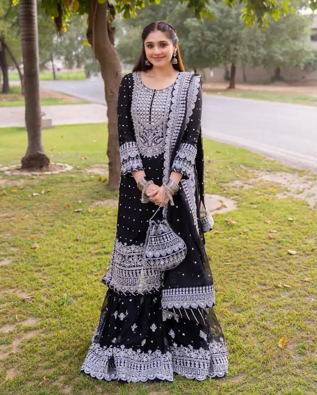 ZB 5064 Black Faux Georgette Salwar Suit with Embroidery Work. Available at ₹2049 only. Delivery 4-6 Working Days. Shop now. | Jump Suits, Salwar suit, Casual Suits, Creative suits, Designer Suits, Palazzo Suits, Party Wear Suits, Patiala Suits, Straight Suits