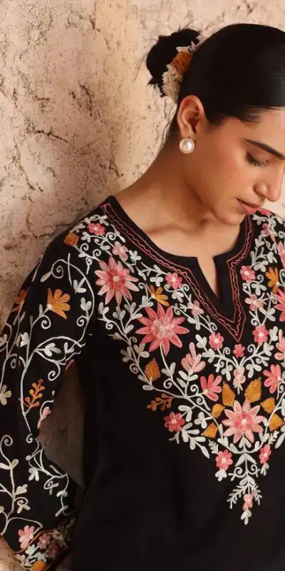 ND 5058 Black | Black Roman Silk Salwar Suit with Embroidery Work. Grab it for ₹2099. Delivery 4-6 Working Days. Shop now. | Jump Suits, Salwar suit, Casual Suits, Creative suits, Designer Suits, Palazzo Suits, Party Wear Suits, Patiala Suits, Straight Suits