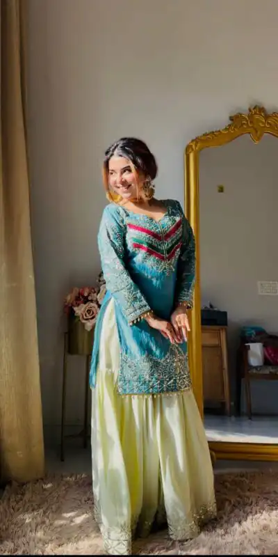 ZC NEHA Blue Mox Fendy Salwar Suit with Embroidery Work & Sequins Work. Get it for ₹2449. Delivery 4-6 Working Days. Shop now. | Jump Suits, Salwar suit, Casual Suits, Creative suits, Designer Suits, Palazzo Suits, Party Wear Suits, Patiala Suits, Straight Suits
