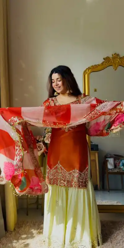 ZC NEHA Orange Mox Fendy Salwar Suit with Embroidery Work & Sequins Work. Get it for ₹2449. Delivery 4-6 Working Days. Shop now. | Jump Suits, Salwar suit, Casual Suits, Creative suits, Designer Suits, Palazzo Suits, Party Wear Suits, Patiala Suits, Straight Suits