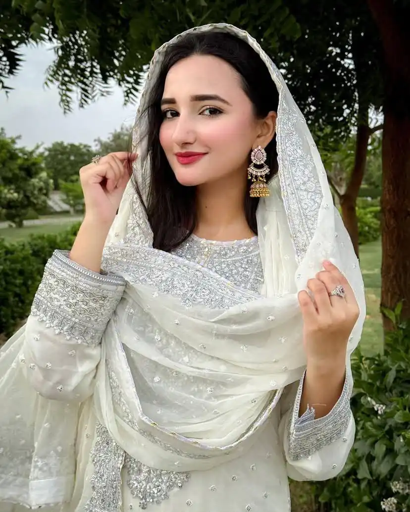 ZB 5064 White Faux Georgette Salwar Suit with Embroidery Work. Available at ₹2049 only. Delivery 4-6 Working Days. Shop now. | Jump Suits, Salwar suit, Casual Suits, Creative suits, Designer Suits, Palazzo Suits, Party Wear Suits, Patiala Suits, Straight Suits