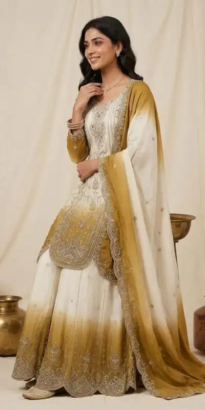 Alternative view of Grand Mustered Star Georgette Embroider Work Salwar Suit