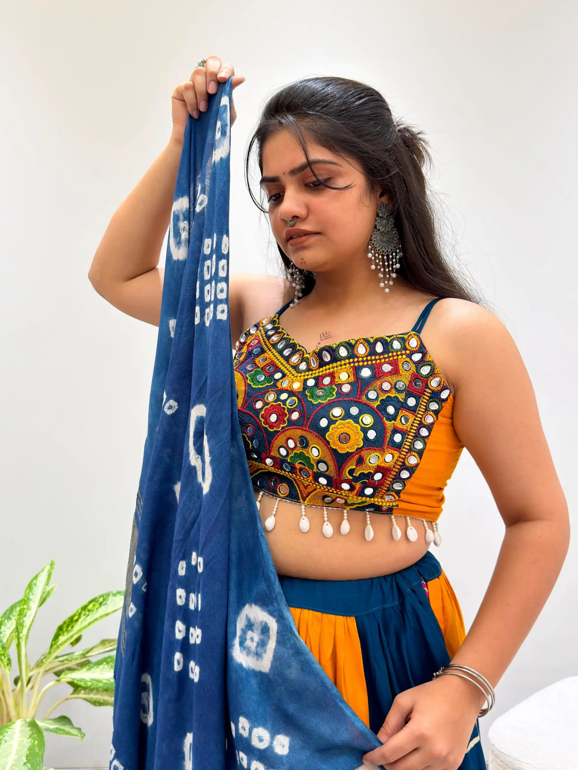 Trendy Blue Rayon Embroider Work Lehenga Choli - Image 5