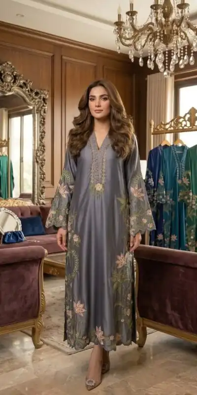 ST 249 Grey Roman Silk Salwar Suit with Sequins Work & Embroidery Work. Available at ₹2099 only. Delivery 4-6 Working Days. Shop now. | Jump Suits, Salwar suit, Casual Suits, Creative suits, Designer Suits, Palazzo Suits, Party Wear Suits, Patiala Suits, Straight Suits