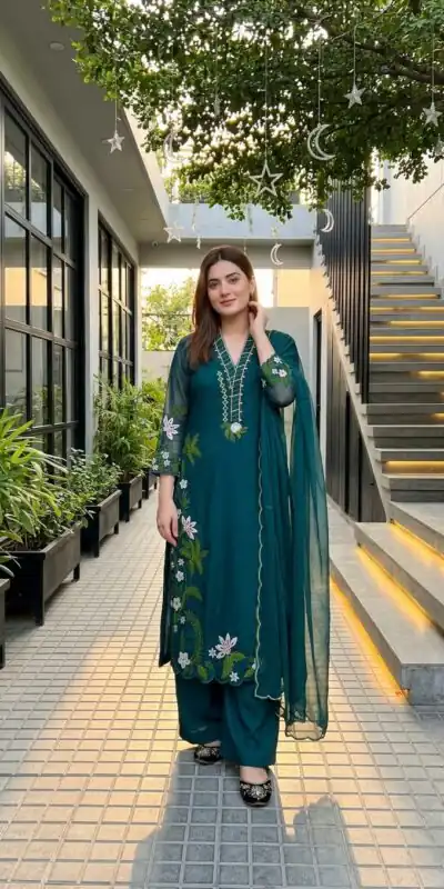 ST 249 Teal Roman Silk Salwar Suit with Sequins Work & Embroidery Work. Available at ₹2099 only. Delivery 4-6 Working Days. Shop now. | Jump Suits, Salwar suit, Casual Suits, Creative suits, Designer Suits, Palazzo Suits, Party Wear Suits, Patiala Suits, Straight Suits