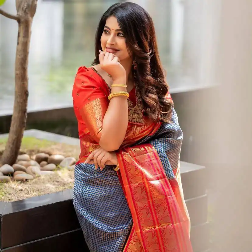KPR 274 Grey Soft Lichi Silk Saree with Lace Work & Lace Border. Introductory Price ₹1649. Delivery 4-6 Working Days. Shop now. | Designer Sarees, Modern Digital sarees, Sarees, Bollywood Sarees, Creative Sarees, Embroidered Sarees, Ethnic Saree, Party Wear Sarees