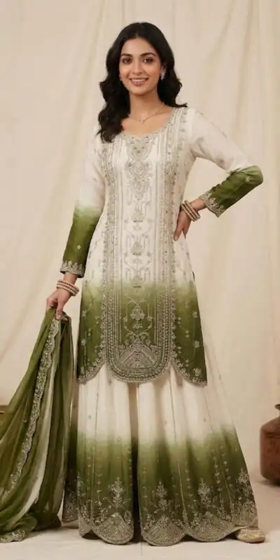 LG 2128 Green in Star Georgette Embroidery Work Salwar Suit . Introductory Price ₹2399. Delivery 4-6 Working Days. Shop now. | Jump Suits, Salwar suit, Casual Suits, Creative suits, Designer Suits, Palazzo Suits, Party Wear Suits, Patiala Suits, Straight Suits