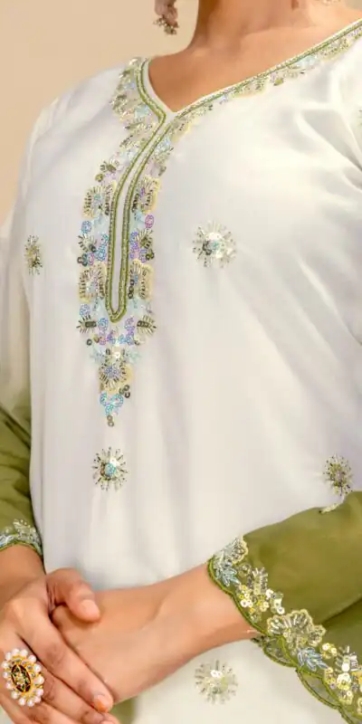 ST 1198 Mehandi in Star Georgette Embroidery Work Salwar Suit . Introductory Price ₹2399. Delivery 4-6 Working Days. Shop now. | Jump Suits, Salwar suit, Casual Suits, Creative suits, Designer Suits, Palazzo Suits, Party Wear Suits, Patiala Suits, Straight Suits