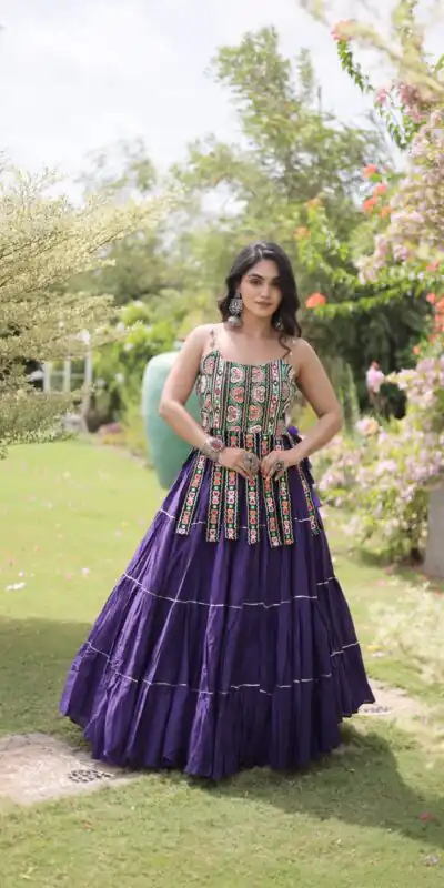 KA 5075 Purple Kora Cotton Lehenga Choli erfect for Wedding, Party, Haldi, Traditional Day, Makar Sankranti – . Special Price ₹2899. Delivery 4-6 Working | Lehenga, Bollywood Lehenga, Creative Lehenga, Designer Lehenga, Embroidered Lehenga, Party Wear Lehenga