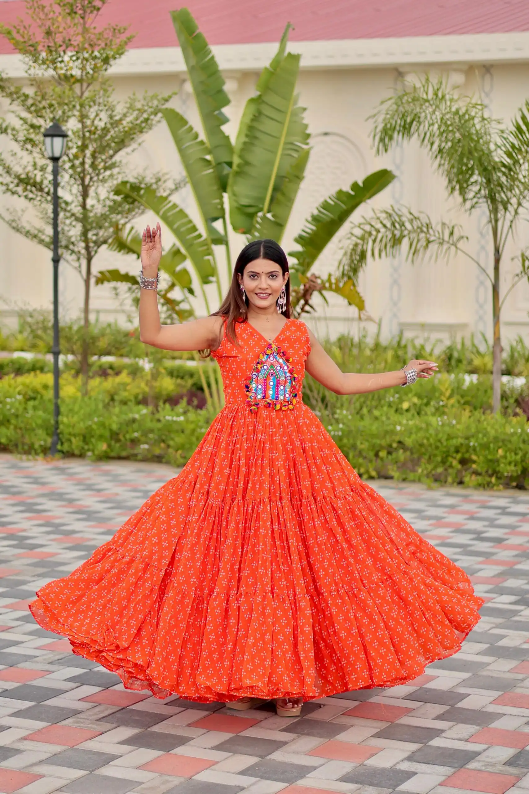 Ram 128 Orange| Faux Georgette Thread Work Gown Embroidery Work & Lace Work. Special Price ₹1749. Delivery 4-6 Working Days. Shop now. | Gowns, Bollywood Gowns, Creative Gowns, Designer Gowns, Embroidered Gowns, Party Wear Gowns
