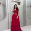 Ram 193 Pink | Faux Georgette Lehenga Choli with Embroidery Work & Lace Work. Special Price ₹2149. Delivery 4-6 Working Days. Shop now. | Lehenga, Bollywood Lehenga, Creative Lehenga, Designer Lehenga, Embroidered Lehenga, Party Wear Lehenga