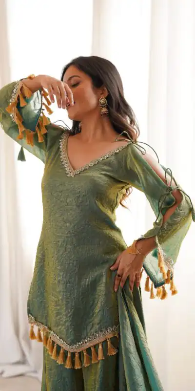 SRK 5357 Green Doremon Crush Salwar Suit Perfect for Wedding, Party, Traditional Day, Baisakhi, Karwa Chauth – . Exclusive Offer ₹2099. Delive | Jump Suits, Salwar suit, Casual Suits, Creative suits, Designer Suits, Palazzo Suits, Party Wear Suits, Patiala Suits, Straight Suits
