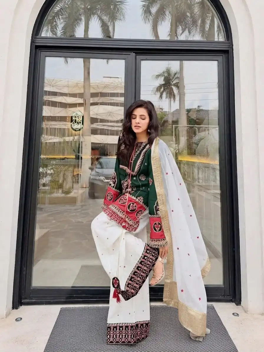 SKF 1731 Green Color Natural Crep Salwar Suit with Embroidery Work. Wedding, Party, Festive, Best Price ₹2149. Delivery 4-6 Working Days. Shop now. | Jump Suits, Salwar suit, Casual Suits, Creative suits, Designer Suits, Palazzo Suits, Party Wear Suits, Patiala Suits, Straight Suits