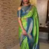 KP 4039 Green Soft Lichi Silk Cloth Saree Perfect for Wedding, Party, Family Gatherings, Sangeet, Festive Deal ₹1599. Delivery 4-6 Working Days | Designer Sarees, Modern Digital sarees, Sarees, Bollywood Sarees, Creative Sarees, Embroidered Sarees, Ethnic Saree, Party Wear Sarees