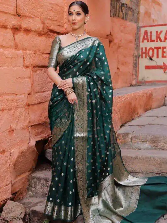 KP 7000 Green Soft Lichi Silk Cloth Saree Perfect for Wedding, Party, Family Gatherings, Sangeet, Ethnic Day – . Festive Deal ₹1549. Delivery 4-6 Working | Designer Sarees, Modern Digital sarees, Sarees, Bollywood Sarees, Creative Sarees, Embroidered Sarees, Ethnic Saree, Party Wear Sarees