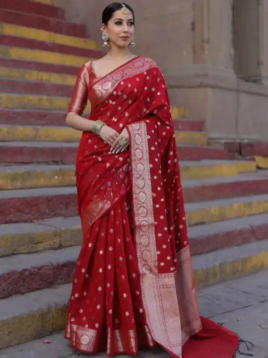 KP 7000 Red Soft Lichi Silk Cloth Saree Perfect for Wedding, Party, Family Gatherings, Sangeet, Ethnic Day – . Festive Deal ₹1549. Delivery 4-6 Working | Designer Sarees, Modern Digital sarees, Sarees, Bollywood Sarees, Creative Sarees, Embroidered Sarees, Ethnic Saree, Party Wear Sarees