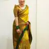 KP 4039 Yellow Soft Lichi Silk Cloth Saree Perfect for Wedding, Party, Family Gatherings, Sangeet, Festive Deal ₹1599. Delivery 4-6 Working Days | Designer Sarees, Modern Digital sarees, Sarees, Bollywood Sarees, Creative Sarees, Embroidered Sarees, Ethnic Saree, Party Wear Sarees