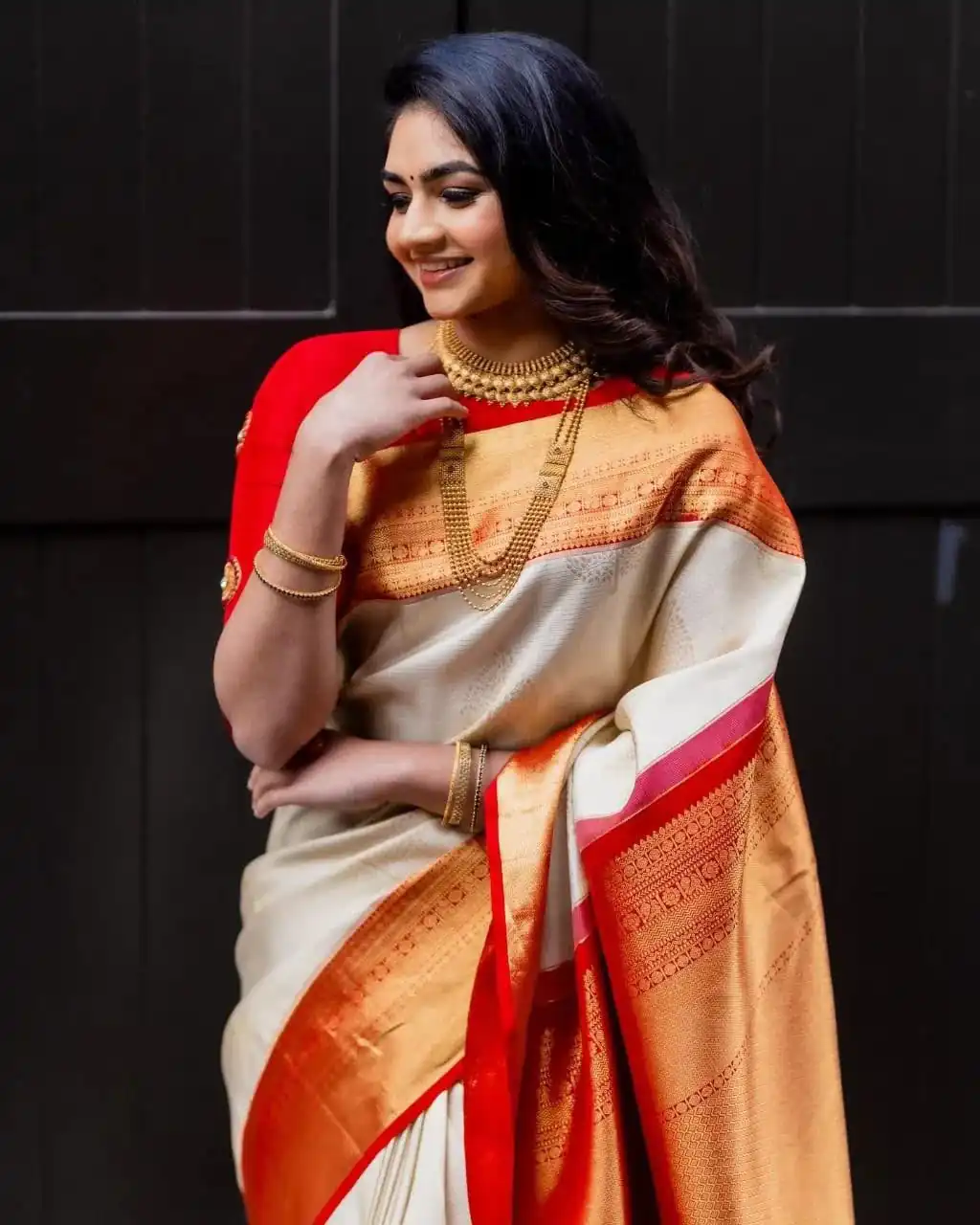 KPR 254 Cream Soft Lichi Silk Saree with Lace Work & Lace Border. Introductory Price ₹1449. Delivery 4-6 Working Days. Shop now. | Designer Sarees, Modern Digital sarees, Sarees, Bollywood Sarees, Creative Sarees, Embroidered Sarees, Ethnic Saree, Party Wear Sarees