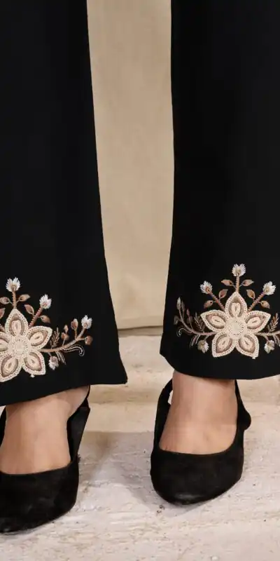 DIVA 169 Black Colour Rayon Cotton Kurti with Embroidery Work. Introductory Price ₹1999. Delivery 4-6 Working Days. Shop now. | Kurti, Bollywood Kurti, Creative Kurtis, Designer Kurti, Party Wear Kurti, Selfie Kurti