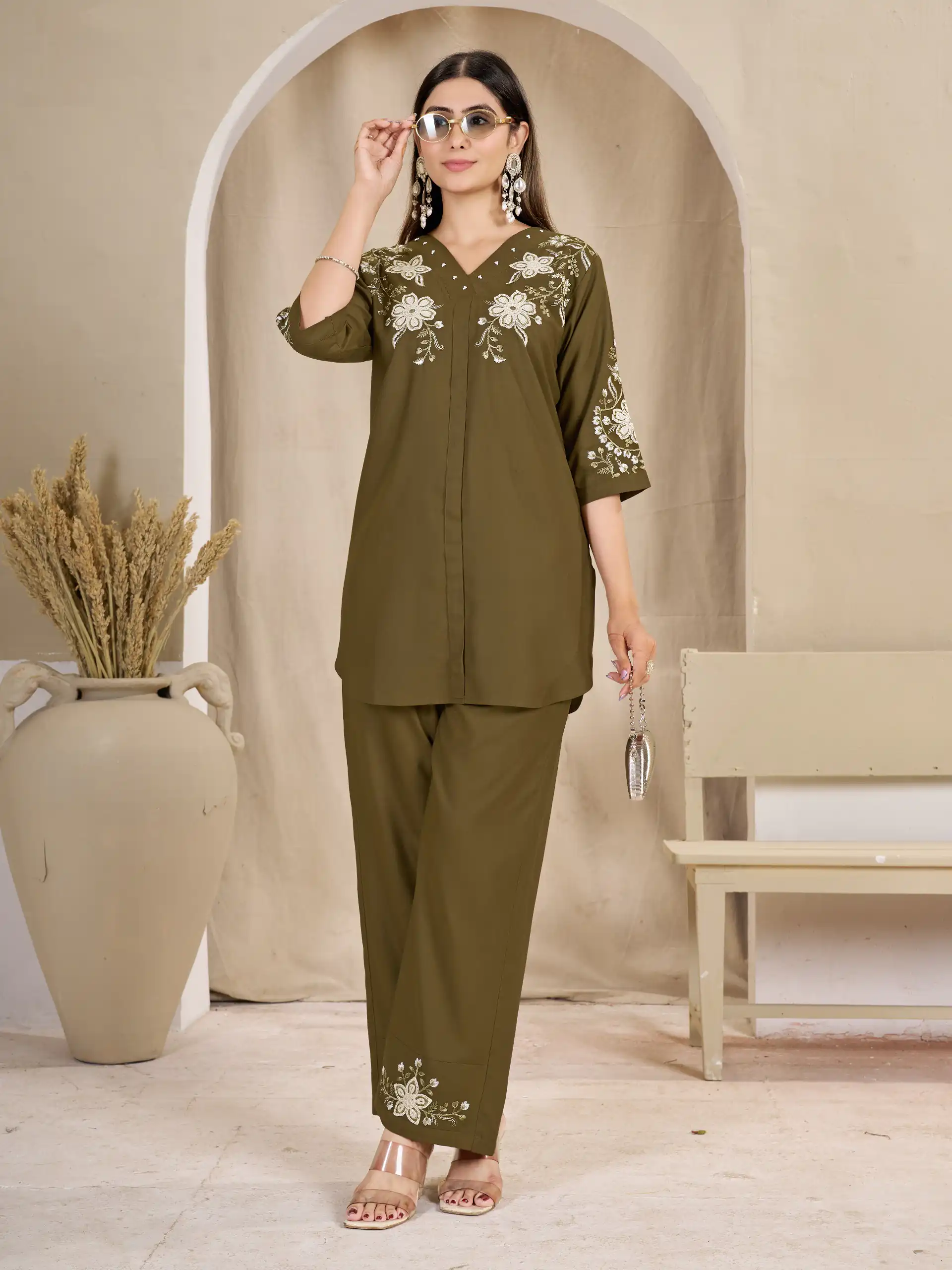 DIVA 169 Brown Colour Rayon Cotton Kurti with Embroidery Work. Introductory Price ₹1999. Delivery 4-6 Working Days. Shop now. | Kurti, Bollywood Kurti, Creative Kurtis, Designer Kurti, Party Wear Kurti, Selfie Kurti